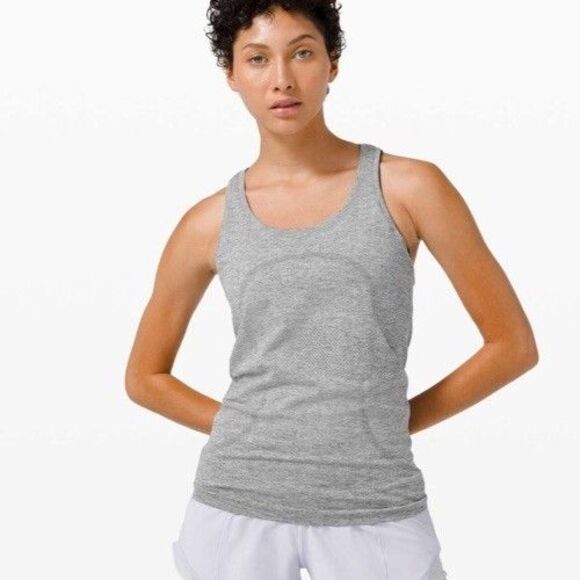 Lululemon Size 12 Swiftly Tank Top Gray - Picture 1 of 5